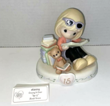 Precious Moments Growing In Grace Age 15 Blonde Girl Figurine New 162014 Books - £35.19 GBP