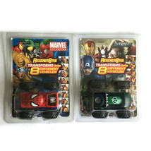 Transformer Trucks Spiderman Avengers Hulk Regener8&#39;rs 8 Different Cars in One - £26.14 GBP