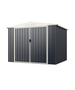 7.5 x 6.3 FT Metal Outdoor Storage Shed with Lockable Door-Gray - Color:... - €498,10 EUR