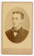 CDV Portrait Young Man Photographer W Kurtz New York - $4.00 CDV Portrait Young Man Photographer W Kurtz New York - $4.00