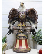 Independence Day American Glorious Bald Eagle Perching On Liberty Bell F... - $63.82 CAD