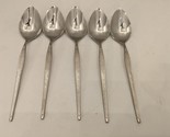 West Bend Stainless Shadow Weave Oneida Discontinued Set of 5 Teaspoons ... - £8.57 GBP