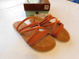 Diba True Cedar Cove Sandals Womens Size 10 M Coral Orange Leather Strap... - £102.63 GBP