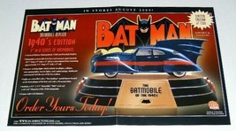 17x11 Inch Batman Batmobile Replica 1940's Edition DC Comics Direct promo POSTER - $21.11