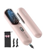 Cordless Hair Straightener Brush for Travel,Mini Hair Straightener Comb ... - $41.69 CAD