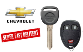 CHEVROLET 2007-2017 B111 Transponder Chip Key + 3 Button Remote Fob OUC6... - $14.03