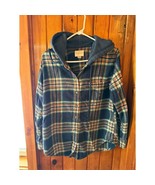 American Eagle Hooded Flannel Button Down Size XS - $532.19 MXN