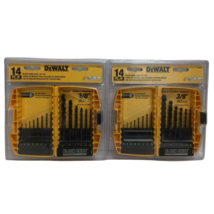 Dewalt DW1162 14 Pieces Black Oxide Drill Bit Set 1/16 - 3/8" Pack of 2 - $40.58
