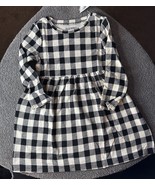 Old Navy Toddler Girls Black Plaid Waffle Long Sleeve Dress Size 2T - €10,92 EUR