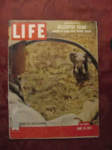 Life Magazine June 10 1957 Helicopter Safari Fashion Skort Hugh O&#39;brian - £9.32 GBP