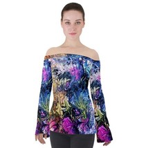 ORIGINAL,DESIGNER JAGGED Off SHoulder\longSleeveTopSize:Med10-12uk - $37.91