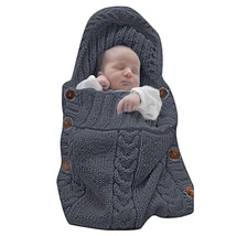 Newborn Baby Wrap Swaddle Blanket Knit Sleeping Bag Receiving Blankets Stroller  - £28.76 GBP