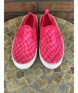 Checkerboard Slip On Shoes Size 8 Pink Loafers 80s Sole Mates Sneakers Fun - £14.96 GBP