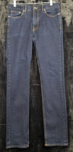 H&amp;M Jeans Men Size 32 Blue Denim Cotton 5-Pockets Design Flat Front Straight Leg - £11.53 GBP
