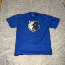 Minnesota Timberwolves Mens Shirt 2XL XXL Blue Tee T Ricky Rubio Basketball Logo - $18.98