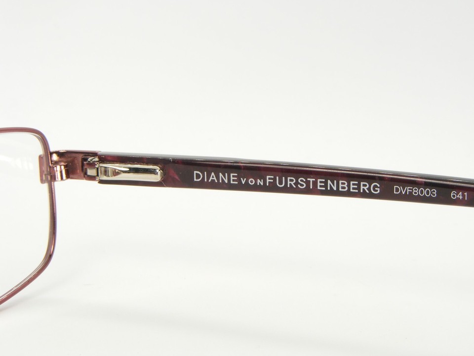 NEW Diane von Furstenberg DVF 8003 641 BURGUNDY EYEGLASSES METAL FRAME 51-16-135 Item image 11