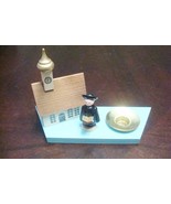 Wooden Carving candle holder Etch ErzgebirgischeHolzkunst ,Singing pries... - $29.86 CAD