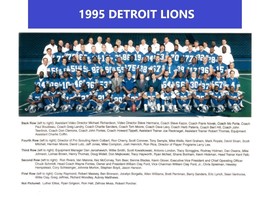 1995 DETROIT LIONS 8X10 TEAM PHOTO FOOTBALL PICTURE NFC CHAMPS NFL - $4.94