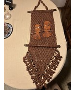 70’s Macrame Owl Wall Art 5ft By 2ft - £30.55 GBP