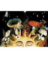 Tapestry Wall Hanging Sleeping Shroom Sun 5 ft x 4 ft Home Decor - €15,74 EUR