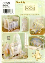 Simplicity 0550 4627 Winnie Pooh Baby Infant Nursery Crib Classic pattern UNCUT  - £21.30 GBP