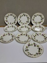 Royal Worcester Bacchanal Dessert Bread Plate 6.25&quot; Lot Of 10 Used Beautiful - £47.50 GBP