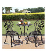 Outdoor Patio Bistro Set Tulip Design in Antique Copper - €263,28 EUR