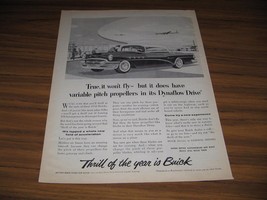 1955 Print Ad The &#39;55 Buick Super 2-Door Dynaflow Drive at Airport - $12.03