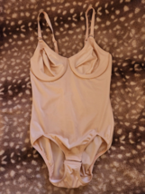 Vintage 1990s Blush Beige Nude Light Body Shaper~Underwires~Sz 38C - £19.45 GBP