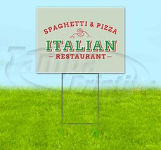 Italian Restaurant 18x24 Yard Sign Corrugated Plastic Bandit Lawn Usa Pizza - £22.72 GBP+