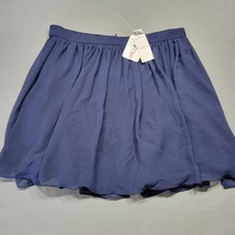 B.Darlin Women Skirt Size 15 Juniors Blue Navy Mini Full Mesh Lined Zip ... - $14.40