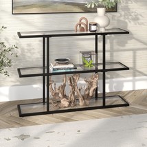 Yeardley 42&quot; Wide Rectangular Console Table In Blackened Bronze. - £116.33 GBP