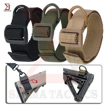 Tactical Gun Sling,Adjustable Rifle Buttstock Sling 1.25” Nylon with D Ring Loop - £6.30 GBP+