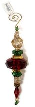 Katherine&#39;s Collection Red Acrylic Finial Ornament 7 inches (B) - £13.08 GBP