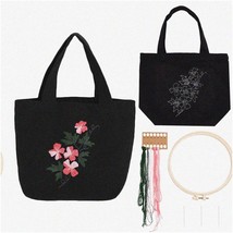 Flower Stitch Tote Kit - Personalized DIY Embroidery Set for Adults with Canvas - £35.39 GBP