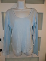 Fashion Bug Light Blue Long Sleeve Ribbed Shirt Size L Women&#39;s EUC - $26.60