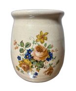 Marshall Pottery Hand Turned 6" x 5.25" Ceramic Flower Vase Pot Crock Vi... - $24.50