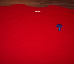 Vintage 1990'S Philadelphia Phillies Embroidered Mlb Baseball T-Shirt Mens 3XL - $24.74