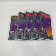 RCA T-120 VHS -LOT OF 5- Up To 6 Hours Hi-Fi Stereo Video Tapes SEALED - $10.36