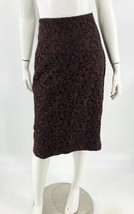 Talbots Pencil Lace Skirt Size 6 Brown Lined Back Zipper Womens - £23.35 GBP