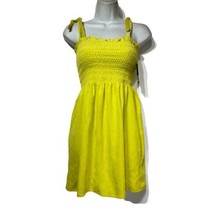 Juicy Couture Limeade Microterry Rouched Terry Cloth Towel Smocked Dress Size XS - $44.54