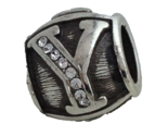Brighton ABC Alpha Letter Y Bead W/ Crystals, J9326Y,  New - $14.24