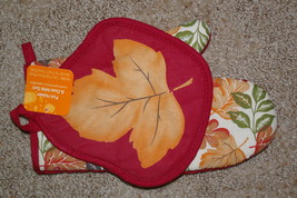 Autumn Quilted Oven Mitt and Pot Holder NWT - $7.00