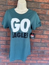 NWT Go Eagles NFL Team Apparel Shirt Large Short Sleeve Teal Black Nike ... - $19.00