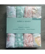 Aden + Anais Essentials Muslin Swaddle Blanket, 4 Pack, Tropicalia - £28.97 GBP