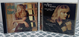 Lot of 2 LeAnn Rimes Music CDs - Blue + You Light Up My Life (1996, 1997, Curb) - £7.00 GBP