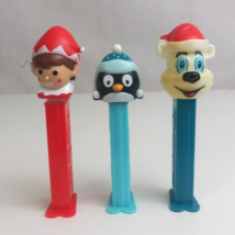 Lot of 3 Christmas Pez Dispensers Penguin, Elf, &amp; Polar Bear (I) - £7.74 GBP