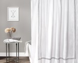 Lush Decor Hotel Collection Shower Curtain Fabric Minimalist Plain Style... - £31.26 GBP