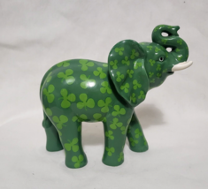 Westland Trunk Show Lucky Elephant #2262 Green Shamrocks Trunk Up - $19.99