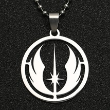 Trendy, Elegant Stainless Steel, Star Wars, Jedi Order Theme Necklace / ... - £12.63 GBP